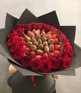 TOP1) edible bouquet with roses 11500 руб 120$