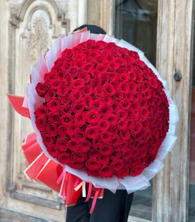 premium 161 red roses bouquet 35000 370$
